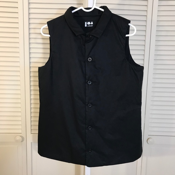 Labo Art Minimalist Black Men's Vest Size 2 Medium - Picture 1 of 10